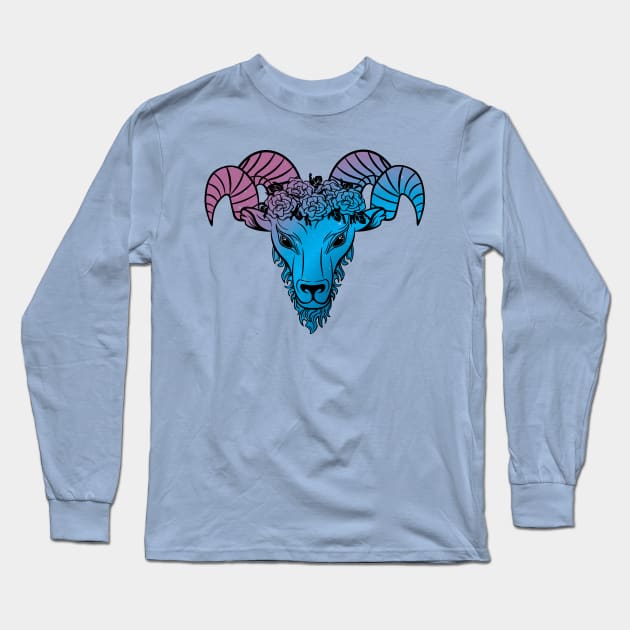 Aries Long Sleeve T-Shirt by Desdymona